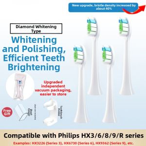 Universal Electric Toothbrush Head Replacement for Philips HX6730 HX3792 HX5171 9911 Soft Bristles Deep Cleaning Nylon Material