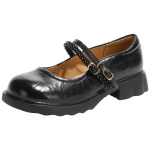 Josiny | Thick Heel Mary Jane Shoes Fall New Retro College Style