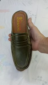 Dép Bít Mũi Nam HA NAM Da Bò Thật Cao Cấp GSB20101