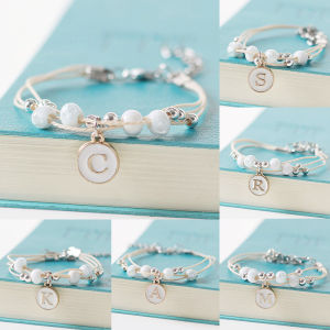 🔥B.two👍 Christmas Gift Ideas Original Ceramic Jewelry Simple Letter Bracelets COD