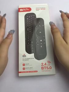 [Remote G60s Pro BT] Chuột bay/điều khiển từ xa pin sạc 80 phím con quay hồi chuyển 6 hướng kết nối không dây 2.4G+ Bluetooth 5.0