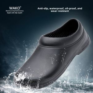 Wako Chef Shoes Waterproof Oil-resistant Lightweight Wear-resistant Hotel Kitchen Work Shoes for Men And Women