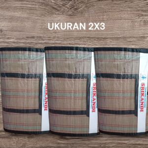 Tikar Lipat Mendong Asli Ukuran 3x2 Meter Tikar Piknik Indoor Dan Outdoor Tamasya Murah Awet