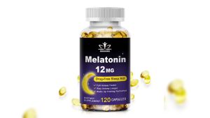 SNGHWE 12MG Melatonin Capsules - Relieve Insomnia Help Improve Sleep Quality Reduce Waking Time Help Deep Sleep Improving Insomnia