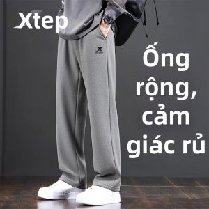 XTEP | Quần Thể Thao Nam Lót Nỉ Ấm Áp Form Rộng Thoải Mái