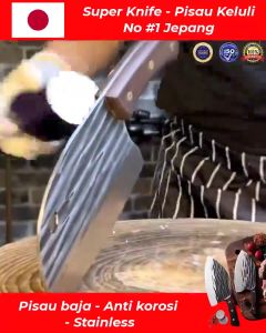 Pisau Koki Super Tajam JAPANESE SUPER KNIFE Stainless Steel Pisau Ikan