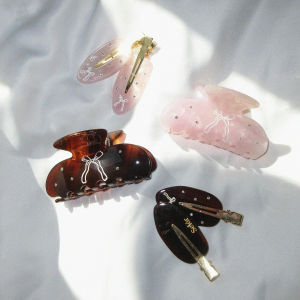 Kẹp Tóc Hình Con Cá Mập Thiết Kế Hoa Văn Bướm Đính Đá Rhinestone Kẹp Tóc Che Mái Tóc Kẹp Tóc Không Để Lại Dấu Vết Thiết Kế Độc Đáo