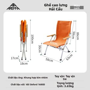 AREFFA | Ghế Nhôm Gấp Ngoài Trời Đa Năng Cho Du Lịch và Câu Cá