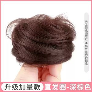 Authentic Hair Bun Wig Circle Hair Ties Ancient Style Hair Bundles Low Ponytail Bun Maker Real Hair Material Hair Accessories