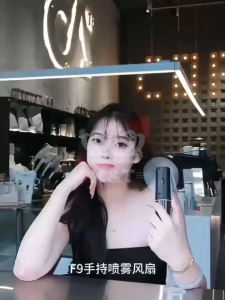 O.SHINE F9 Humidifier Fan Portable Handheld Mist Fan Mini Small Handheld Water Spray Fan Type-C Rechargeable Pocket Fan For Outdoor Travel