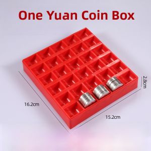 Plastic Coin Storage Box Game Currency Counter Multi-Purpose Coin Counting Tray One Yuan Coin Sorting Box Creative Cultural Goods