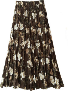 Váy Xếp Ly Họa Tiết Hoa Trà Cổ Điển Hong Kong Váy Midi Co Giãn Thoải Mái Cho Nữ Váy Chữ a Không Tay