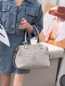 HANKE Womens PU Leather Two Pocket Front Design Hand Bag and Crossbody Sling Bag