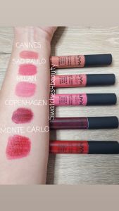 Son kem lì ánh kim NYX Professional Makeup Soft Matte Metallic Lip Cream thỏi mini nhiều màu