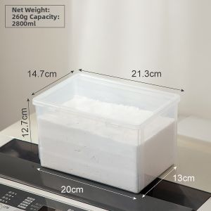 Dustproof Transparent Home Storage Box with Lid
