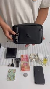 ALPERO - Handbag Original New Edition | Clucth Bag Keren 3 in 1 | Tas Selempang Pria Wanita Slingbag