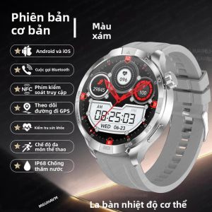 Đồng Hồ Thông Minh Thể Thao GPS GT5 Pro Màn Hình AMOLED HD 1.85 Inch NFC Chống Nước IP68 Gọi Bluetooth Theo Dõi Sức Khỏe Dành Cho Nam Và Nữ