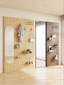 BEIQIVI | Wood Customized Dressing Storage Shelf Mirror