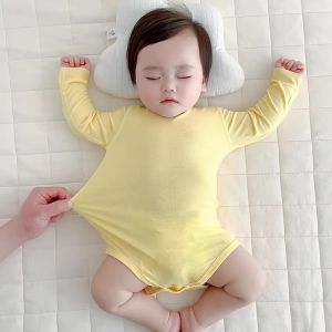 Modal Triangle Climb Baby Mitten ผ้าอ้อมฤดูร้อนบางส่วนทารกแรกเกิดเสื้อผ้าสบายๆสไตล์แขนสั้น