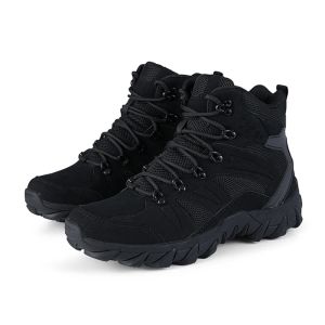 NBGAGA | Mens Tactical Combat Boots Anti-Wear Rapid Response Hiking Sneakers for Outdoor Camping Fishing Hunting & Trekking