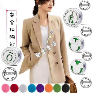Safety Pin on Essential Oil Diffuser Brooch Pin Titanium Steel Magnetic Stone Free Aromatherapy Clip for Men And Women