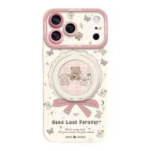 Asina | Magnetic Case with Stand for iPhone Liquid Silicone