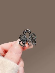Fashionable Butterfly Knot Hair Clip Diamond Rhinestone Small Hair Gripper Fixed Bangs Hair Accessories Side Hair Clip