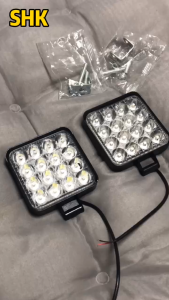 SHK 2 ชิ้น ขาว/เขียว/แดง 3 นิ้ว 48 วัตต์ LED ไฟสปอร์ตไลท์ ไฟตัดหมอก ไฟสปอร์ตไลท์รถยนต์ ไฟหน้ารถ ไฟท้าย ไฟช่วยตัดหมอก 12V 24V ไฟ led ติดรถยนต์
