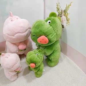Thú nhồi bông khủng long xanh dưa hấu - Size từ 22cm đến 60cm - Quà tặng gấu bông khủng long ôm trái đào đáng yêu.
