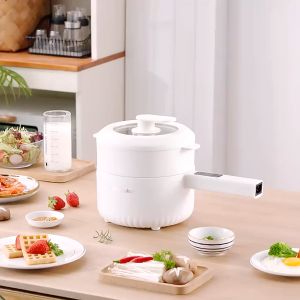 Electric cooker Electric Hot Pot Multi-Function Cooking Hot Pot Large Capacity Rice Cooker Non-stick Pan 2-3 People Electric Chafing Dish-Househol