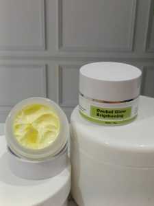 Doubel glow brigthening pencerah kulit kusam susah putih cream malam Doubel glowing