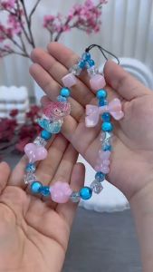 MERMAID PREMIUM Lanyard Tali Gantungan Gelang Strap HP Phone Charm Handphone Device Kamera Handmade Macaron Candy Lanyard Full Warna Korean Style Estetik Bracelet Beads Putri Duyung Ariel Celestia Aqua Oceana Luna