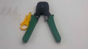 RJ45 Crimper Crimping Tool for Passthrough RJ45 Connector Network Cable Crimping Pliers for Network Installation and DIY Ethernet Projects
