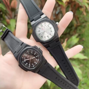 (SALE) AOPOL นาฬิกาหรูและทางการ ดีไซน์คลาสสิก กระจกมิเนอรัล ขนาดหน้าปัด 38มม. สายนาฬิกาสีดำ