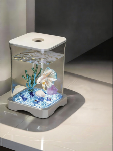 ZHUCHONG | New Small Decorative Fish Aquarium Office Desk