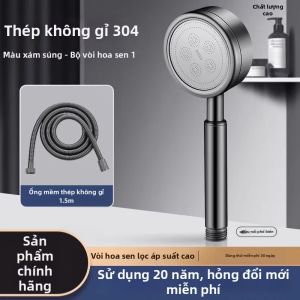 FUXINZHI | Bộ Đầu Vòi Sen Áp Suất Cao Inox