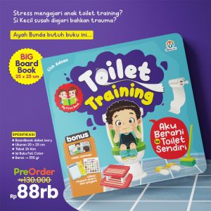 Family Boardbook My First Book Toilet Training Ziyad Books / Buku Anak Kekinian / Buku Edukasi Anak