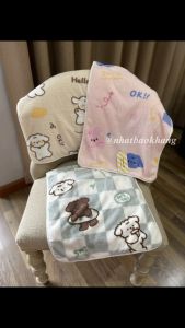 (CÓ SẴN-HCM) Khăn mặt mềm mịn nhung san hô lông cừu 75x35cm mỏng nhẹ siêu mềm mại cho làn da nhạy cảm thấm hút tốt không tưa lông