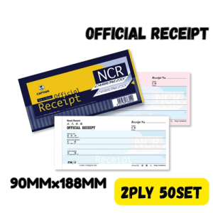 【1PACK=10BOOK ! ! !】CAPTAIN/STEP BY STEP NCR Official Receipt/Resit Rasmi 2PLY 25SET&50SET With Numbering / No numbering