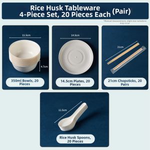 NUOXIAN | Disposable Durable Dinnerware Set
