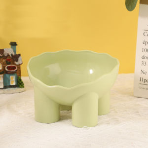 ชามใส่อาหาร พร้อมขาตั้ง 4 ชามอาหาร สําหรับสัตว์เลี้ยง สุนัข แมว ชามอาหารเก้ากี้สี่ขา ทรงสูง ชามสำหรับสัตว์เลี้ยง