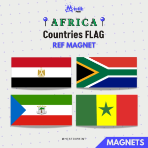 [ AFRICA ] FLAG (Part 1of 2) of Countries Ref Magnet Fridge Magnet Collectibles Travel