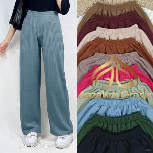 Eurigo - Celana Kulot Wanita Highwaist Knit / 585-7653