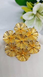 Grosir Aksesoris Bros Pin Bross Dubai Fashion Mewah Bunga Model Kekinian Yang Modis Dan Elegan Berlapis Emas 24k Gold Terbaru