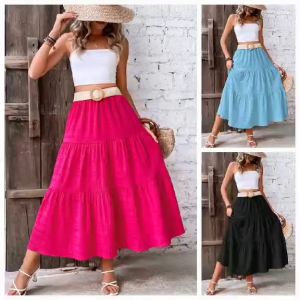 annalise Best Seller Trending Layered Boho Summer Maxi Long Skirt Plus and Regular Size for Women - 2 sizes free size and plus size - premium quality - fabric from abroad - casual skirt - trending skirt - best seller maxi skirt - excellent quality -
