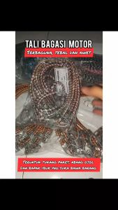 Tali Bagasi Motor Sebaguna Tali  Pengikat Barang Motor Elastis Karet Pengikat Helm Dus Serbaguna