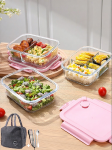 HONGZHU | Hộp Cơm Bento Đẹp Mắt Có Thể Hâm Sưởi Bằng Lò Vi Ba