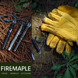FIREMAPLE Whistle With Fire Starter For Camping Outdoor