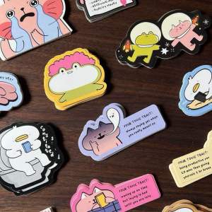 8 Mystery Stickers No Repeat Waterproof Scratchproof Vinyl Hand Drawn Design for Laptops Water Bottles Cars Durable Easy Remove
