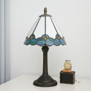 Tiffany Lamp Bedside Table Lamp-NightstandStained Glass Lamp for Bedroom Dorm Living Kitchen Aesthetic Cute Home Decor Gift